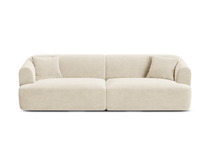 Campi — Sofa Light Beige (Vogue 1) Black Plastic