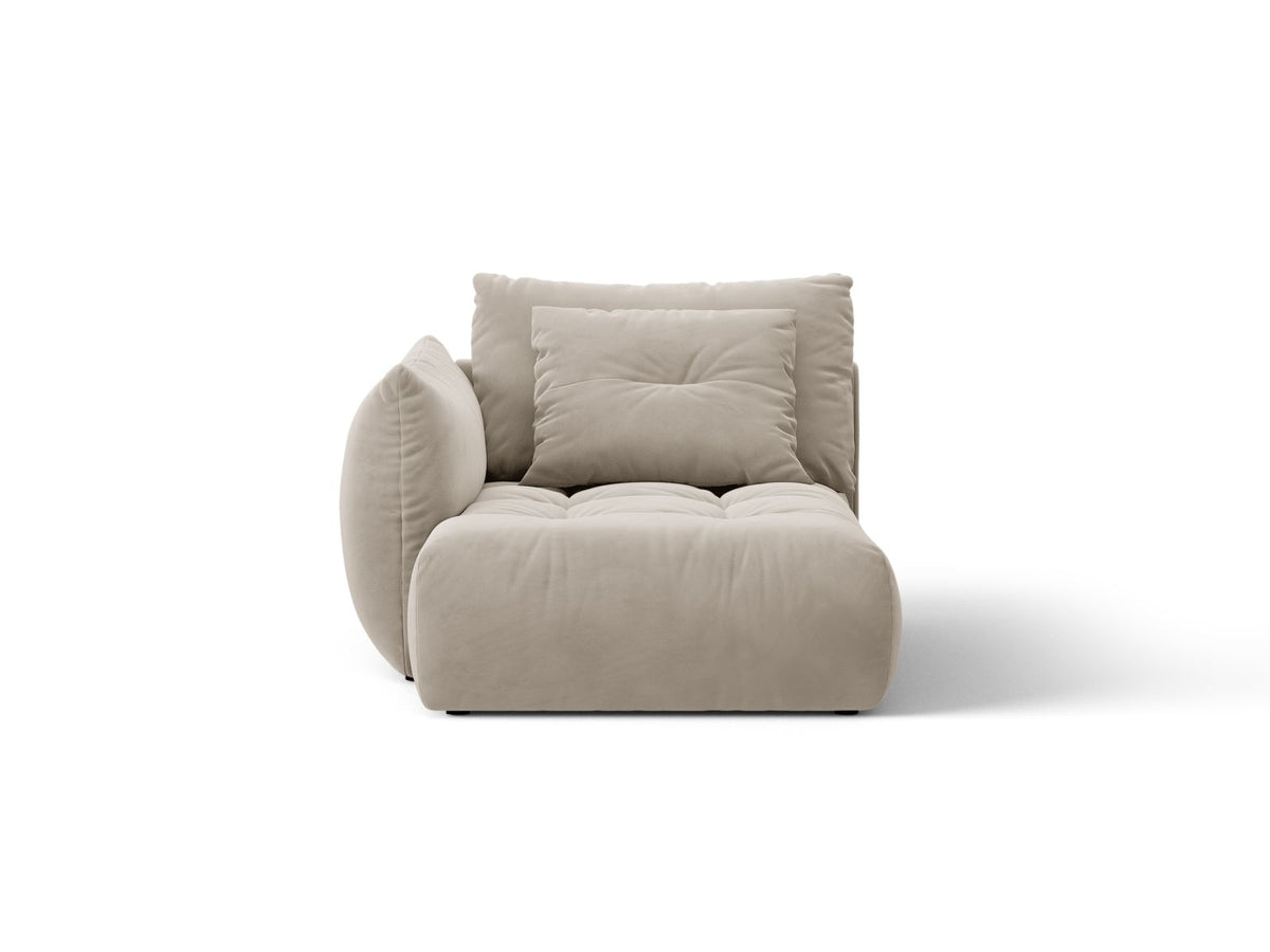 Bloom — Chaise Longue (112x152x97 cm) Light Beige (Casino Pearl) Left