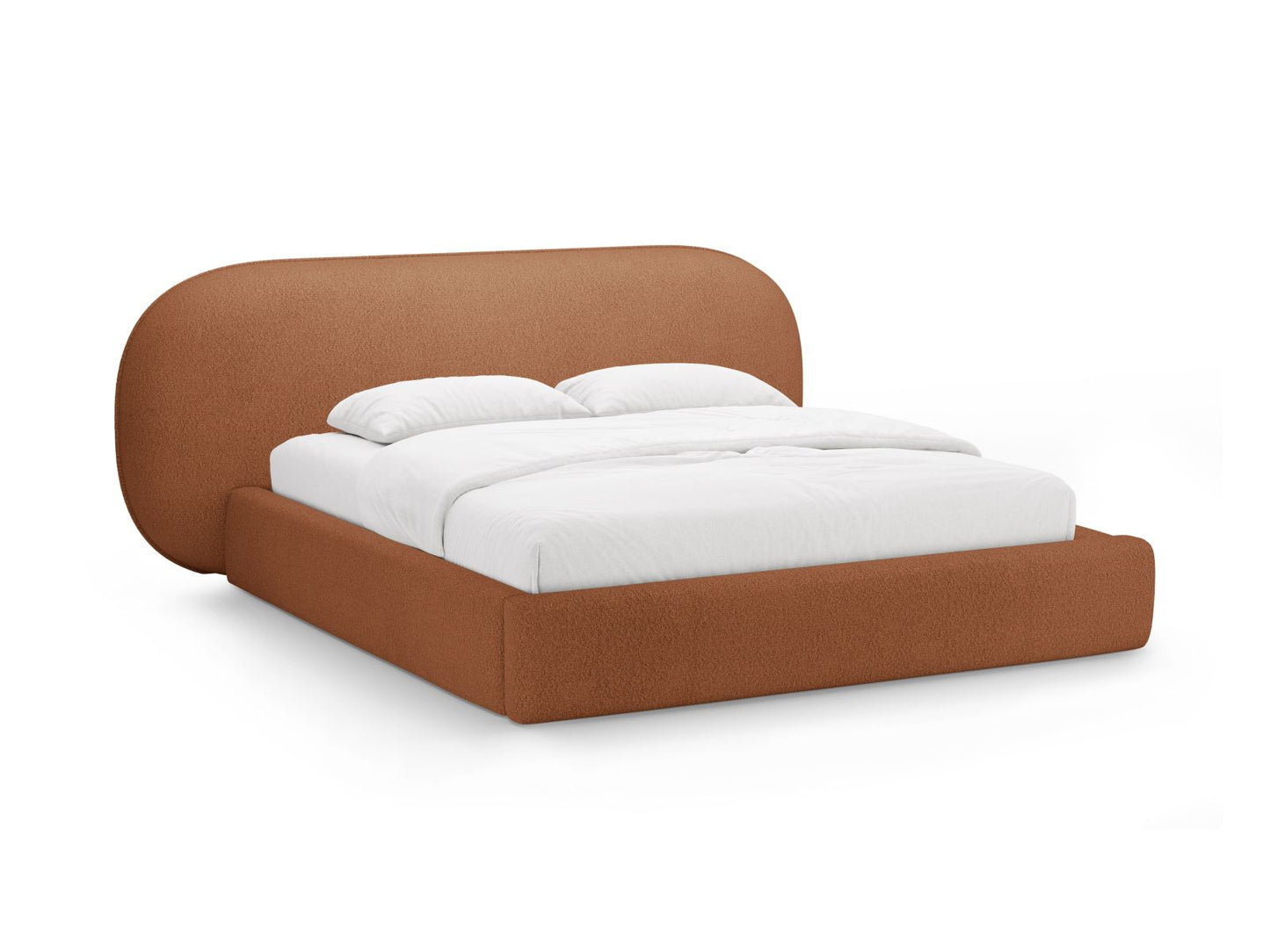 Ovalo — Bed Terracotta (Baloo 2078) Black Plastic