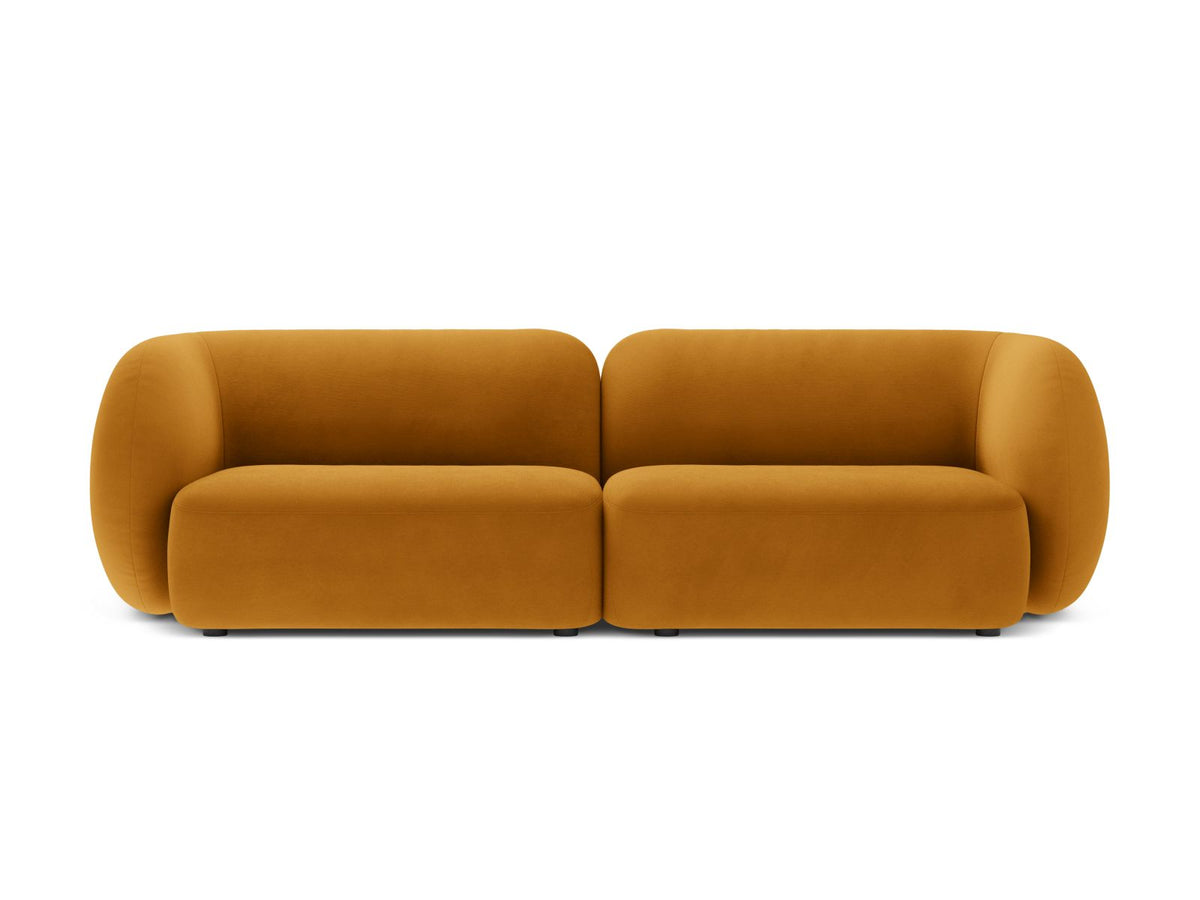 Kate — Sofa Yellow (Salvador 10) Black Plastic