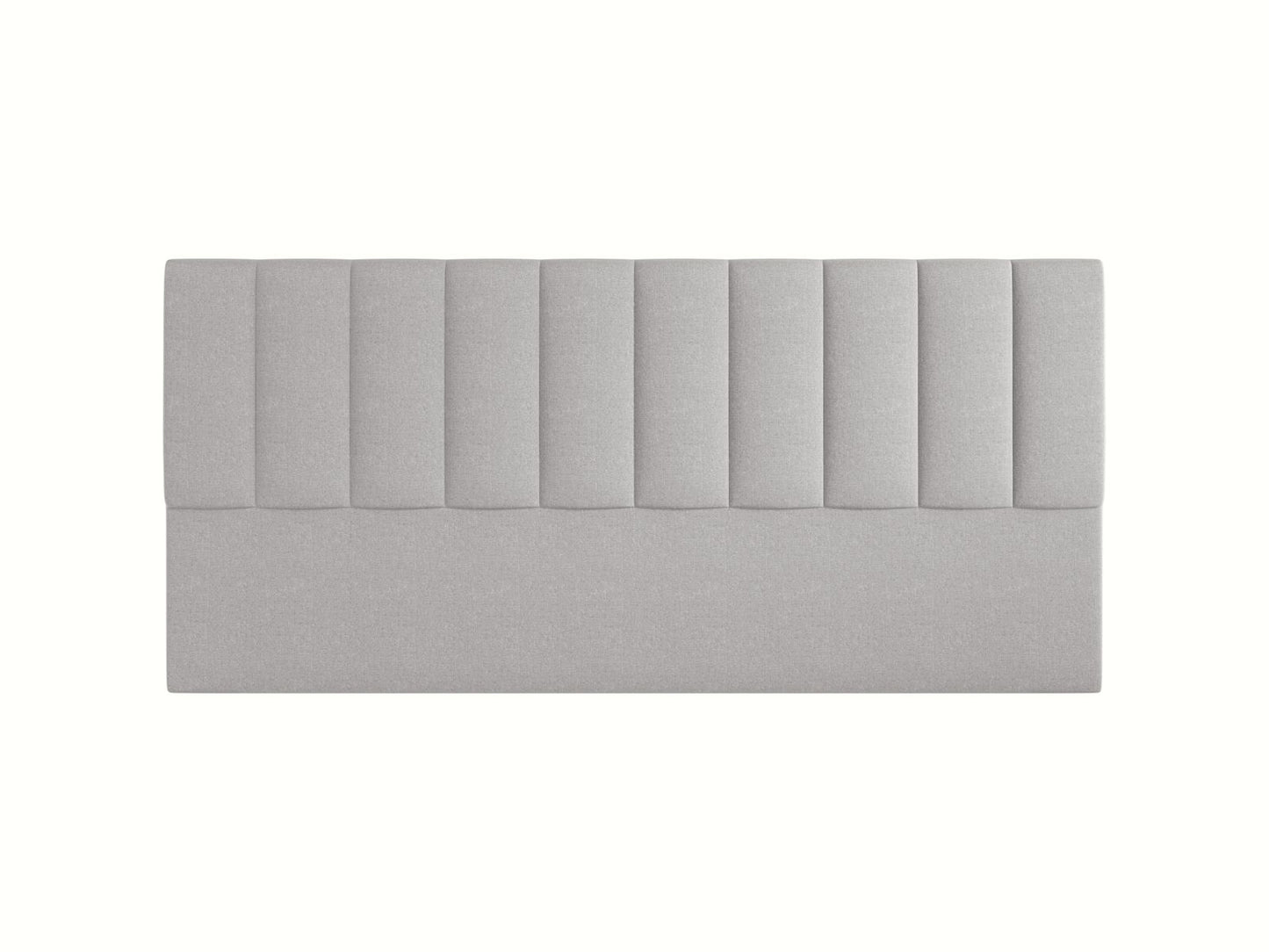 Marl — Headboard Light Grey (Eden 18 Grey) Black Plastic