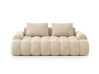 Linz — Sofa Light Beige (Vogue 1) Black Plastic