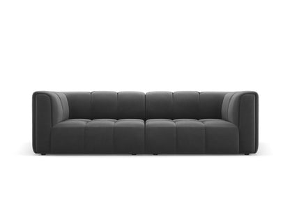 Moritz — Sofa Grey (Bluvel 14) Black Plastic