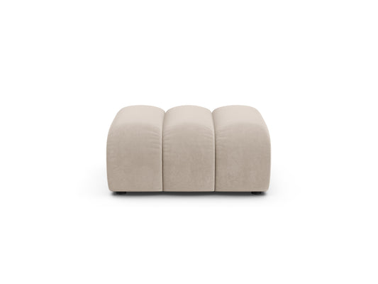 Lupine — Pouf Beige (Salvador 1) Black Plastic