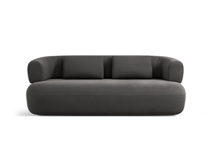 Jenny — Sofa Dark Grey (Salvador 18) Black Plastic