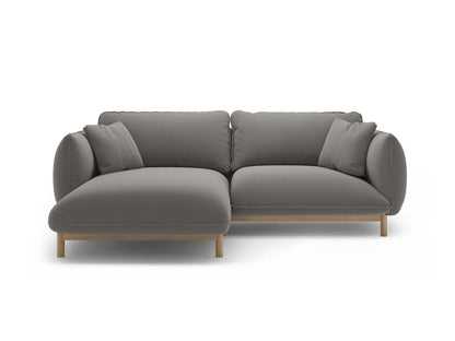 Ada — Corner Sofa (220x179x78 cm) Grey (Casino Stone) Left