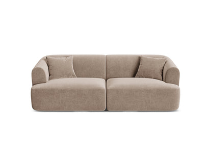 Campi — Sofa Dark Beige (Vogue 3) Black Plastic