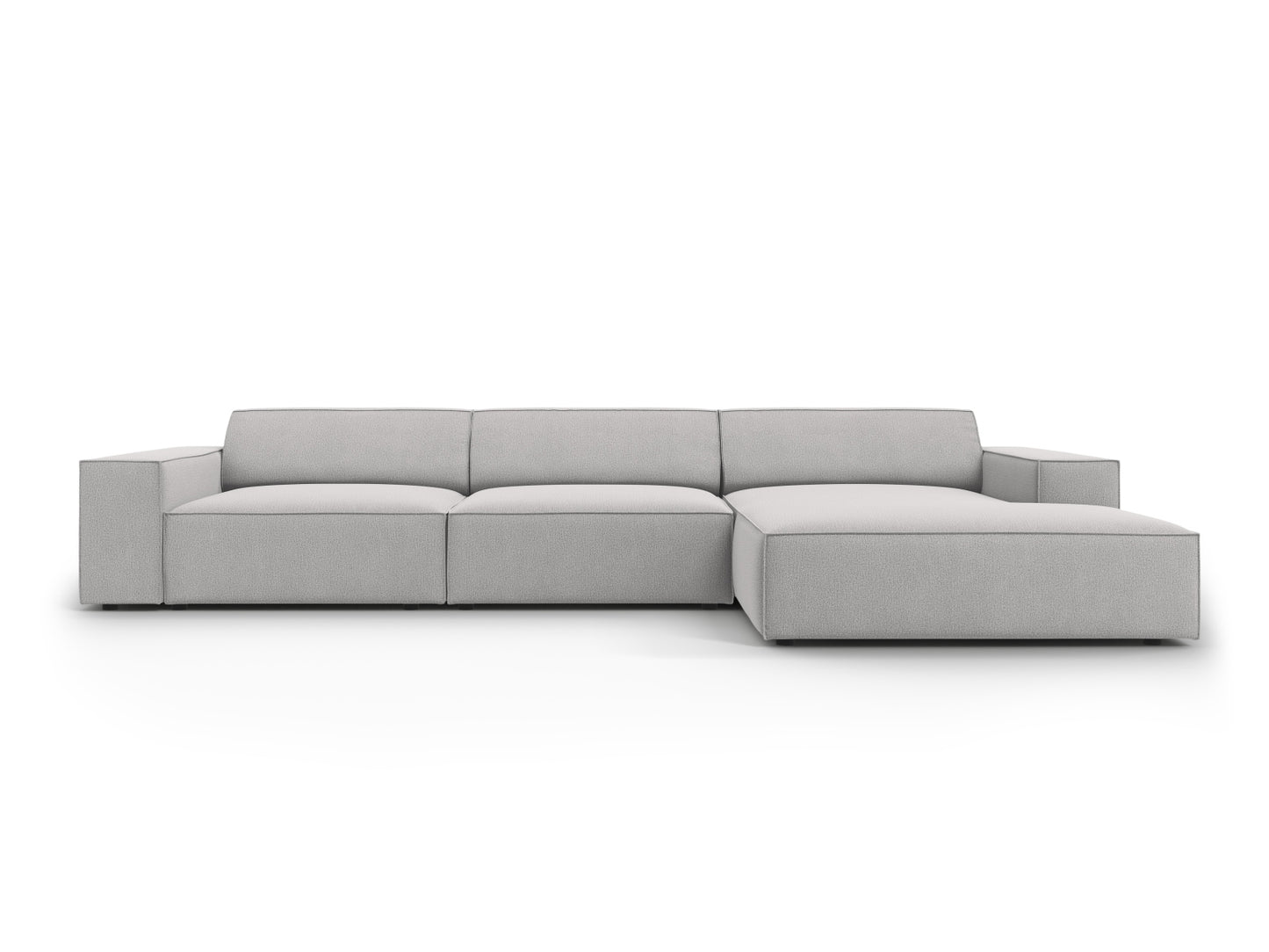Jodie — Corner Sofa (284x162x77 cm) Light Grey (Megan 363) Right