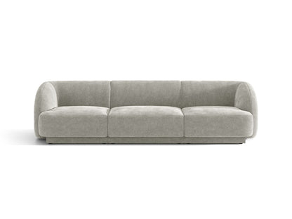 Miley — Sofa Light Grey (Haga 06) Black Plastic