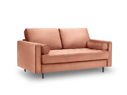 Aspen — Sofa Pink (Salvador 11) Black Chrome Metal