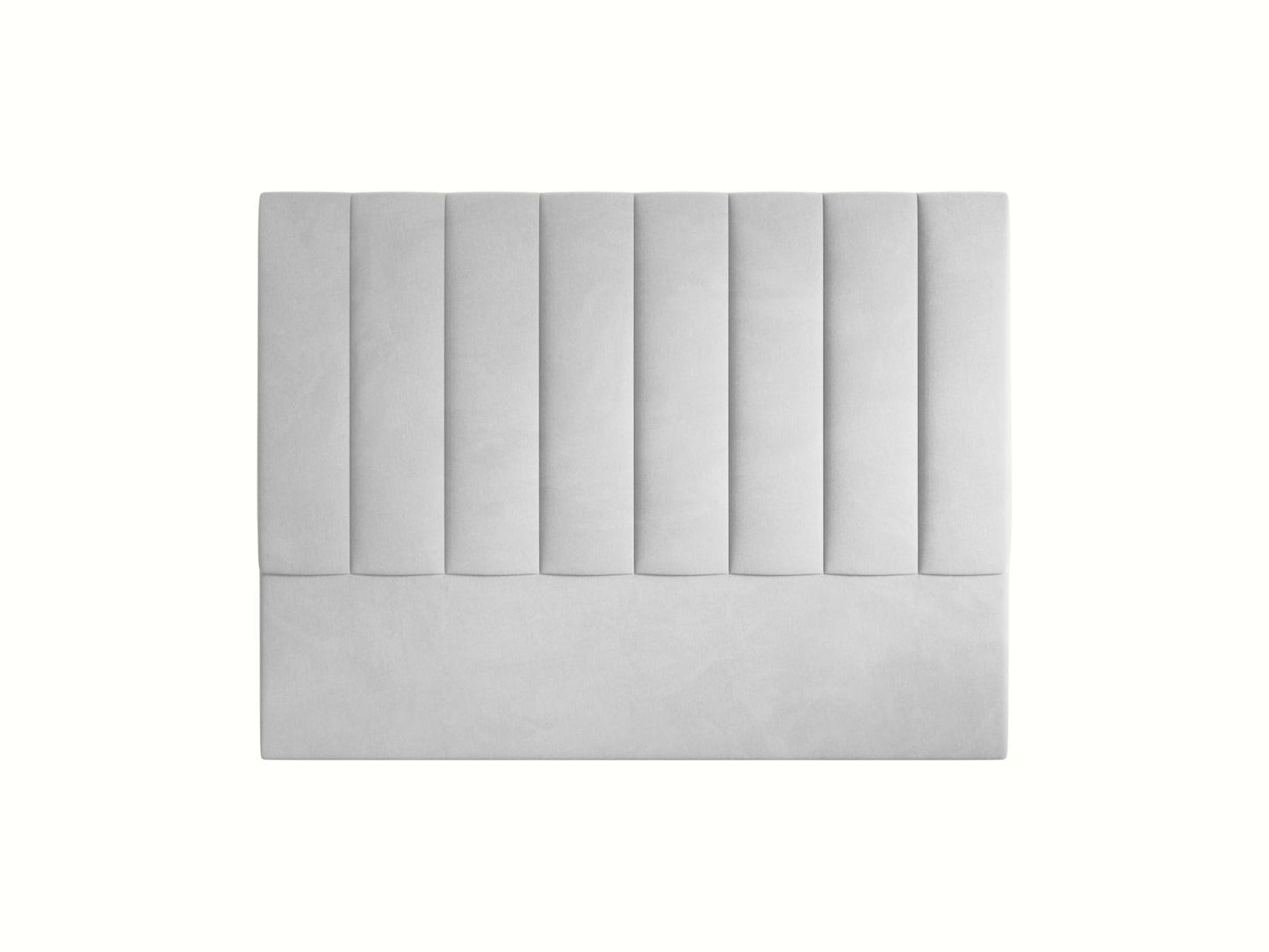Marl — Headboard Light Grey (Magic Velvet 2239) Black Plastic
