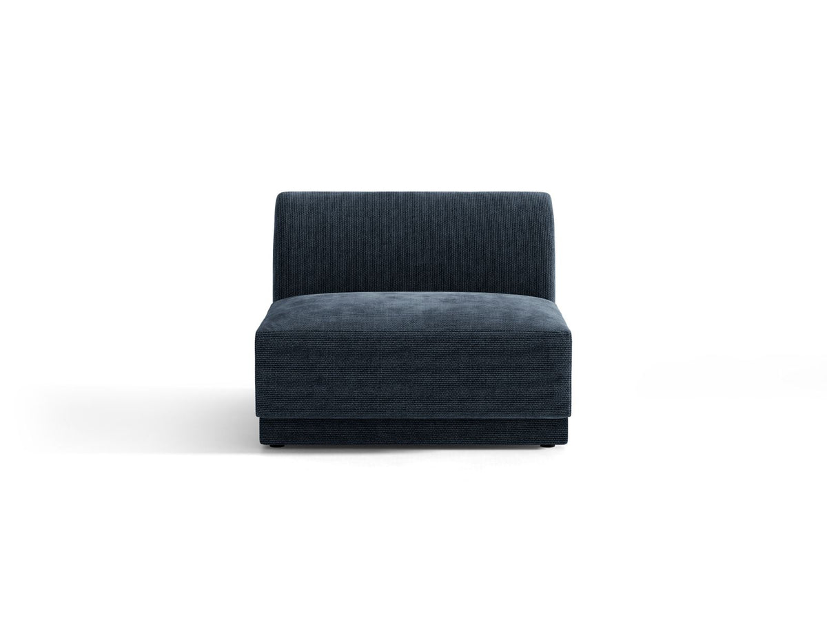 Miley — Modular Sofa Royal Blue (Haga 86) Black Plastic