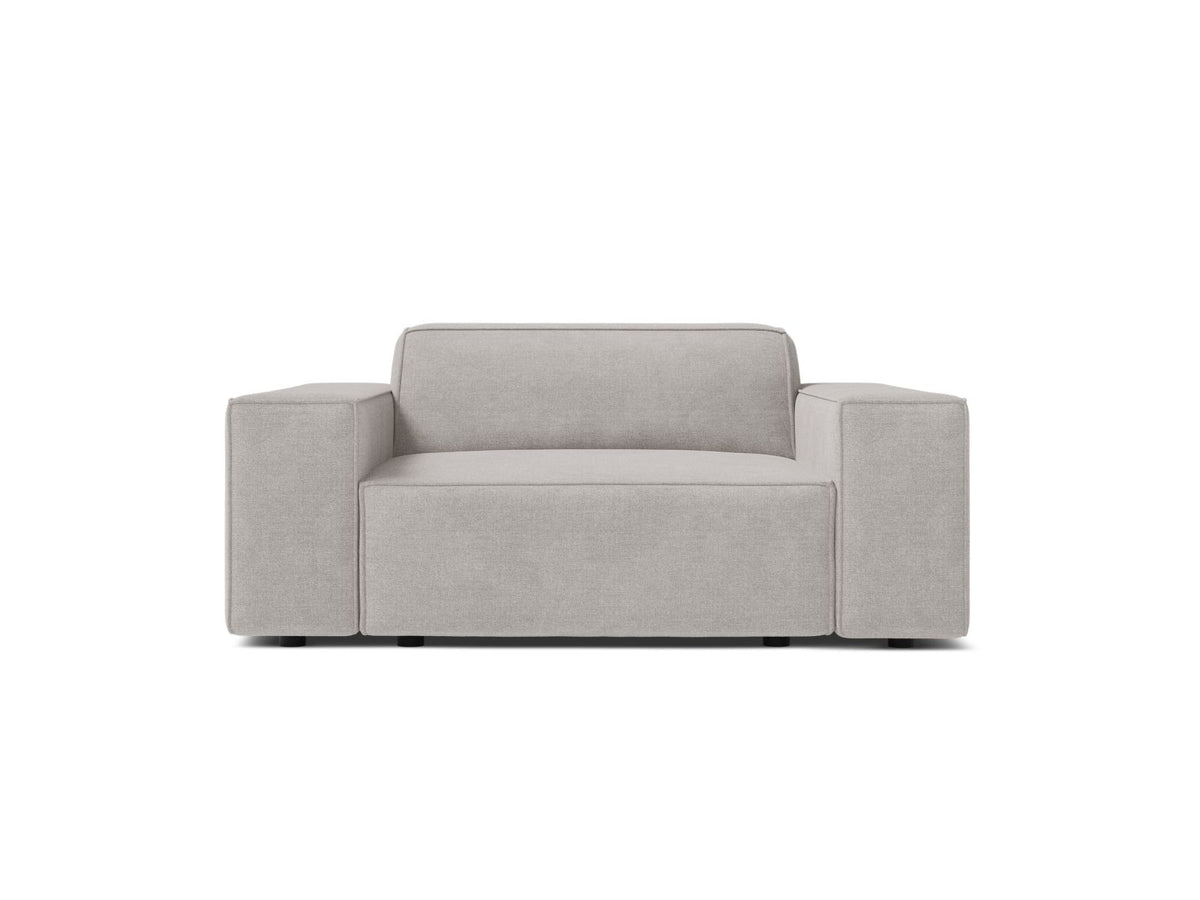 Jodie — Armchair Light Grey (Liberty 18) Black Plastic