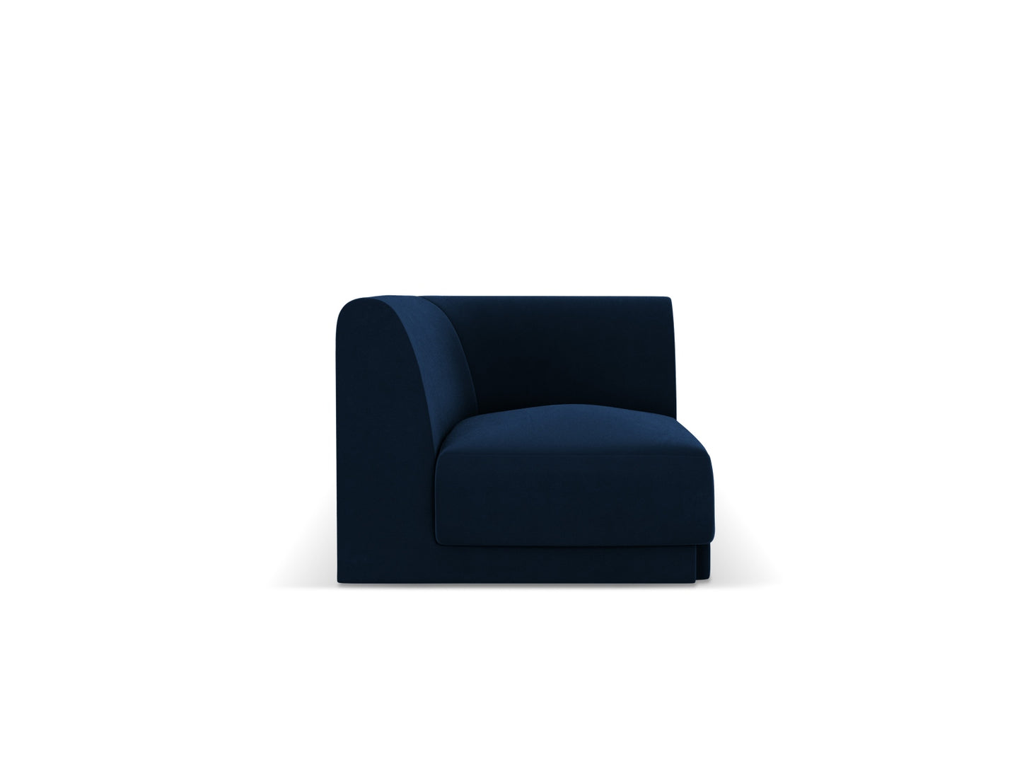Miley — Modular Sofa Royal Blue (Bluvel 86) Black Plastic Unknown