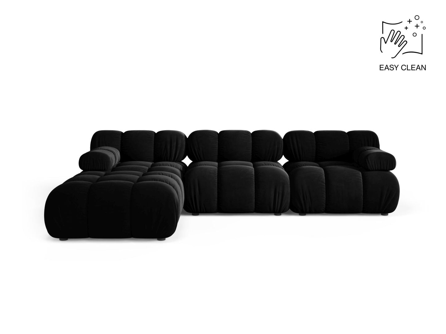 Bellis — Sofa Black (Venus 2923) Black Plastic