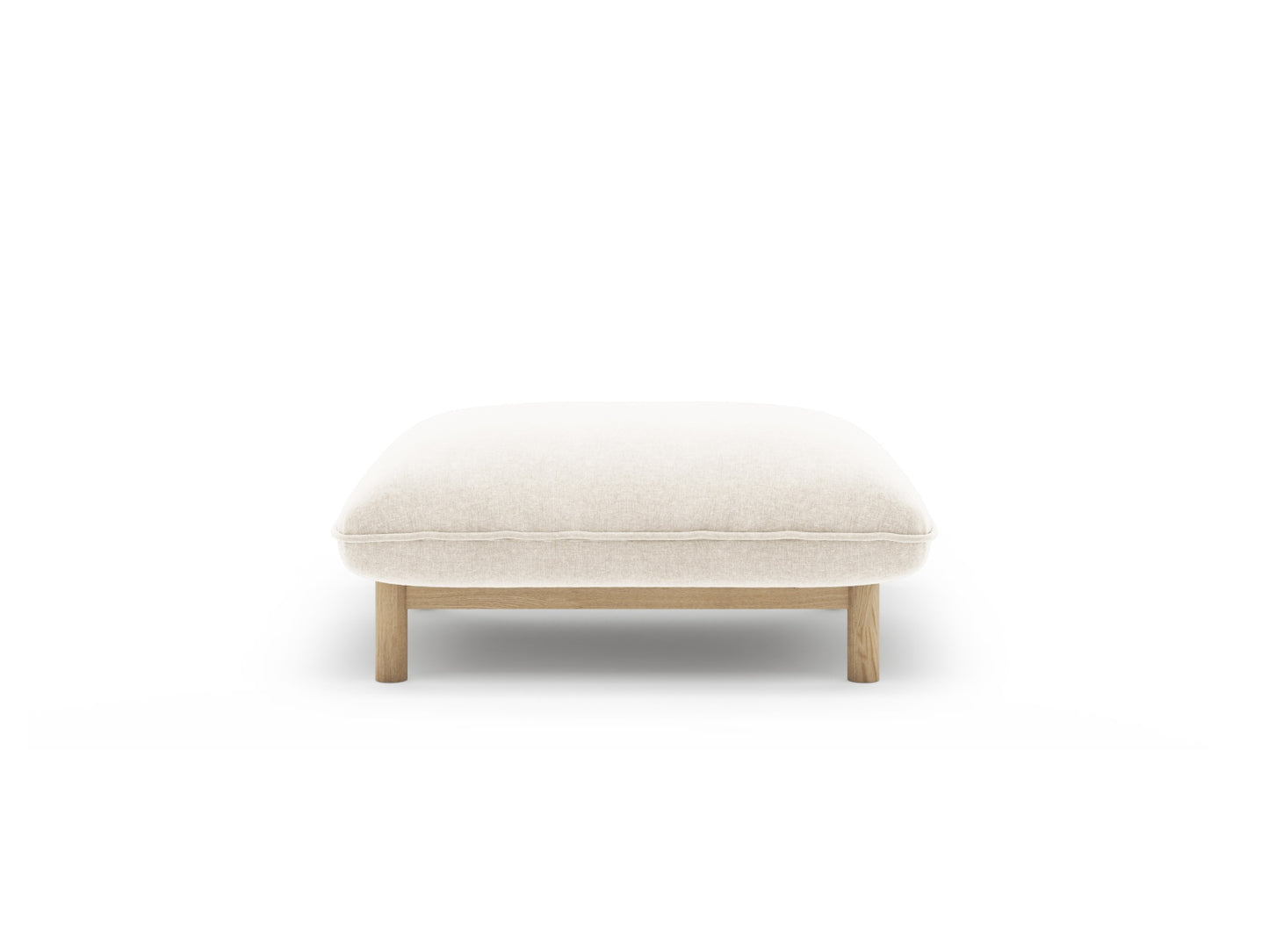 Ada — Pouf (80x65x44 cm) Ivory (Wind 02)