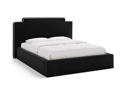 Princess — Bed (180x222x122 cm) Ivory && Black (Magic Velvet 2256 && Magic Velvet 2219)