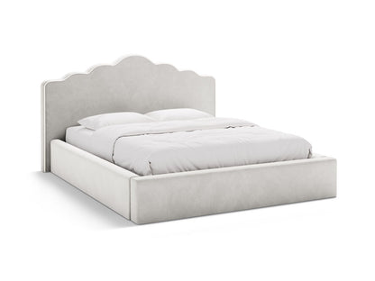 Dream — Bed (220x222x122 cm) Ivory && Light Grey (Magic Velvet 2256 && Magic Velvet 2239)