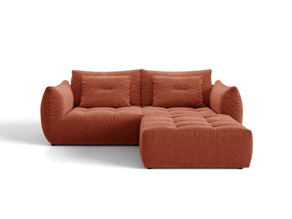 Bloom — Corner Sofa Auburn (Wind 52) Black Plastic