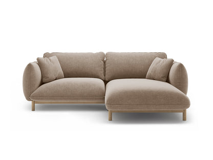 Ada — Corner Sofa (220x179x78 cm) Sand (Wind 11) Right