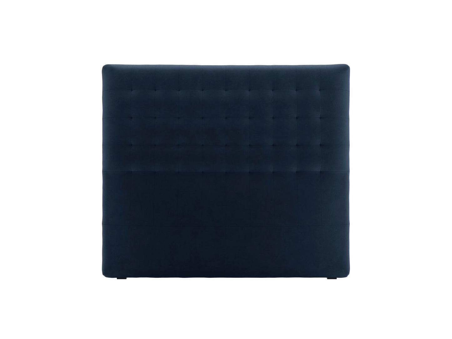 Nova — Headboard Dark Blue (Paris Deep Blue) Black Plastic