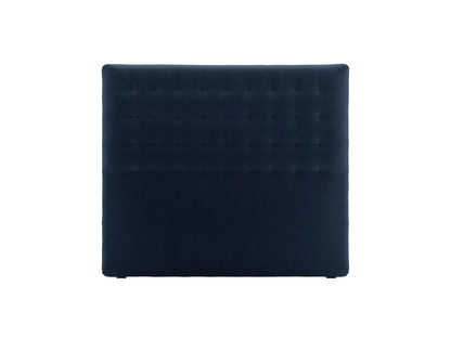 Nova — Headboard Dark Blue (Paris Deep Blue) Black Plastic