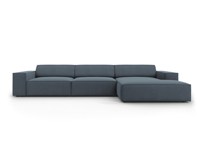 Jodie — Corner Sofa (284x162x77 cm) Blue (Megan 361) Right