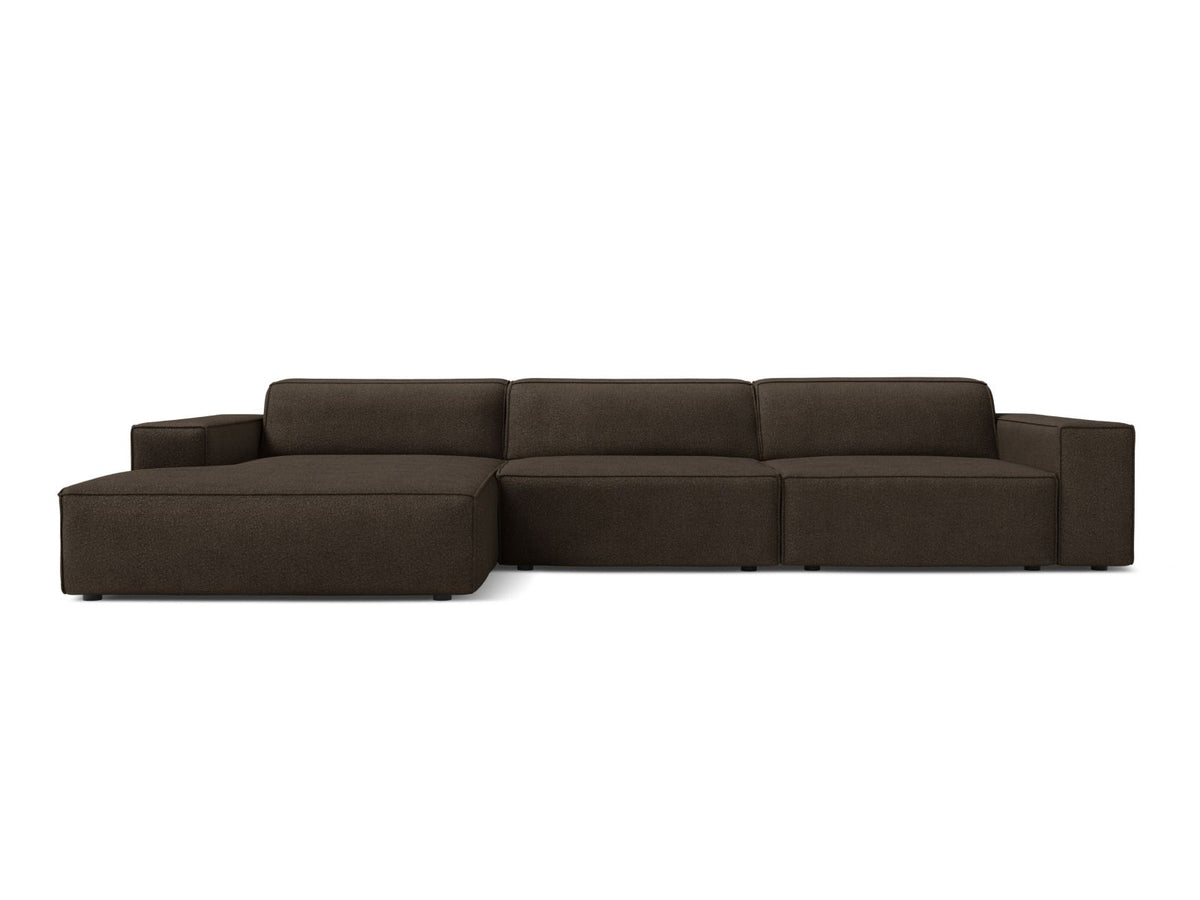 Jodie — Corner Sofa (284x162x77 cm) Brown (Baloo 2081) Left