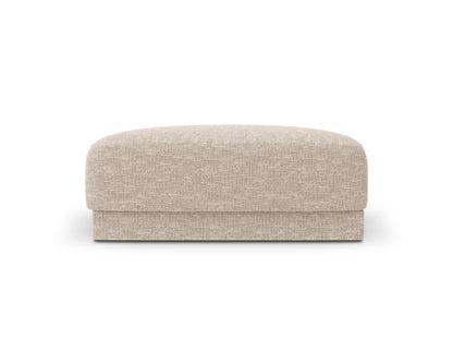 Miley — Pouf Beige (Eden 3 Cream) Black Plastic