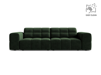 Jennifer — Sofa Bottle Green (Venus 2940) Black Plastic