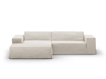 Jodie — Corner Sofa (224x162x77 cm) Natural (LINS 04) Left