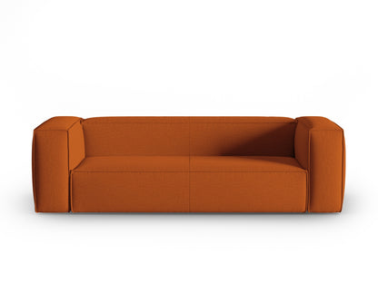 Mackay — Sofa Terracotta (Bubble 10) Black Plastic