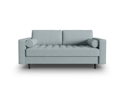 Aspen — Sofa Blue (Melva 72) Black Beech Wood
