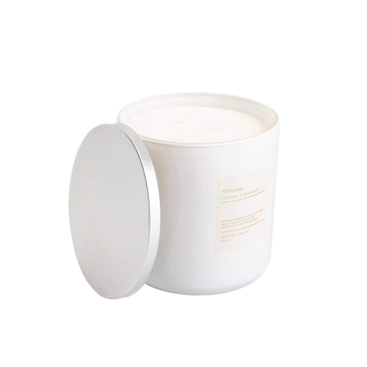 AURA Jasmine & Bergamot Scented Candle 870g