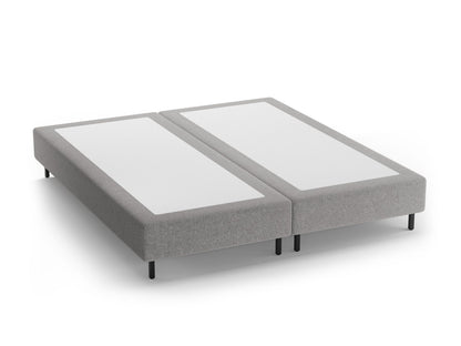 Whale — Bed Base Light Grey (Eden 18 Grey) Black Metal