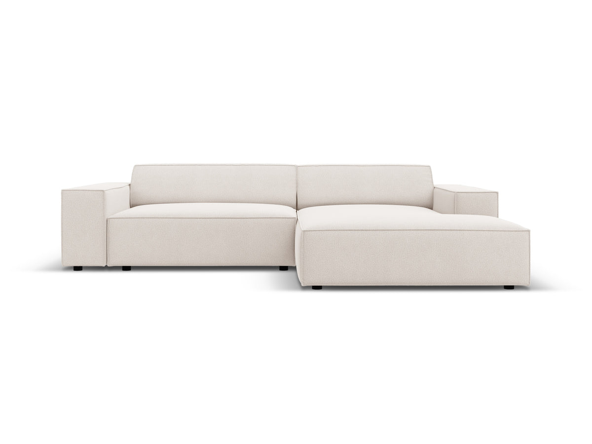 Jodie — Corner Sofa (224x162x77 cm) Light Beige (Megan 351) Right