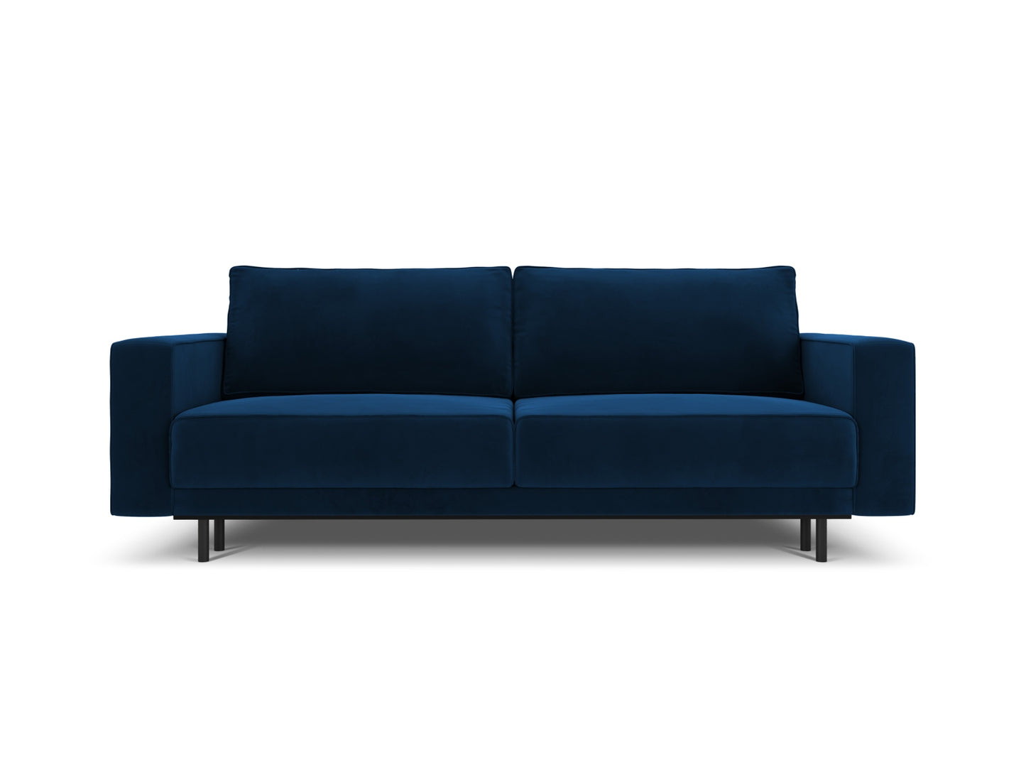 Caro — Sofa Royal Blue (Bluvel 86) Black Beech Wood