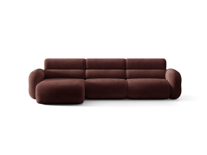 Neo — Corner Sofa (305x165x83 cm) Cherrywood (Golden 68) Left