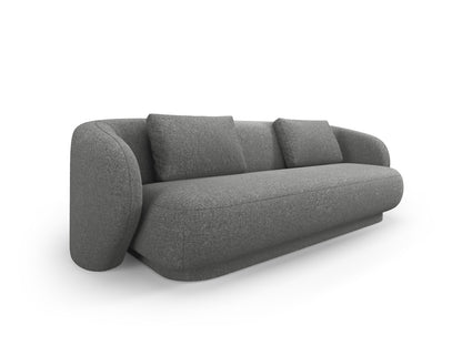 Camden — Sofa Dark Grey Melange (Legacy 18 Steel Grey) Black Plastic