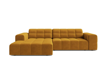Jennifer — Corner Sofa (234x167x78 cm) Yellow (Bluvel 68) Left