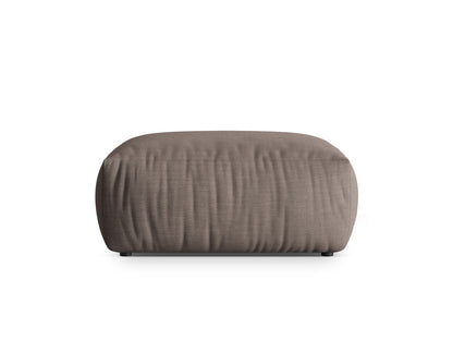 Chris — Pouf Warm grey (LINS 07) Black Plastic