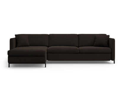 Gloria — Corner Sofa (286x170x88 cm) Dark Grey (Bjorn 16) Left