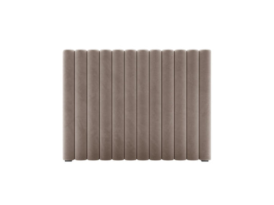 Mistero — Headboard Warm grey (Paris Khaki) Black Plastic