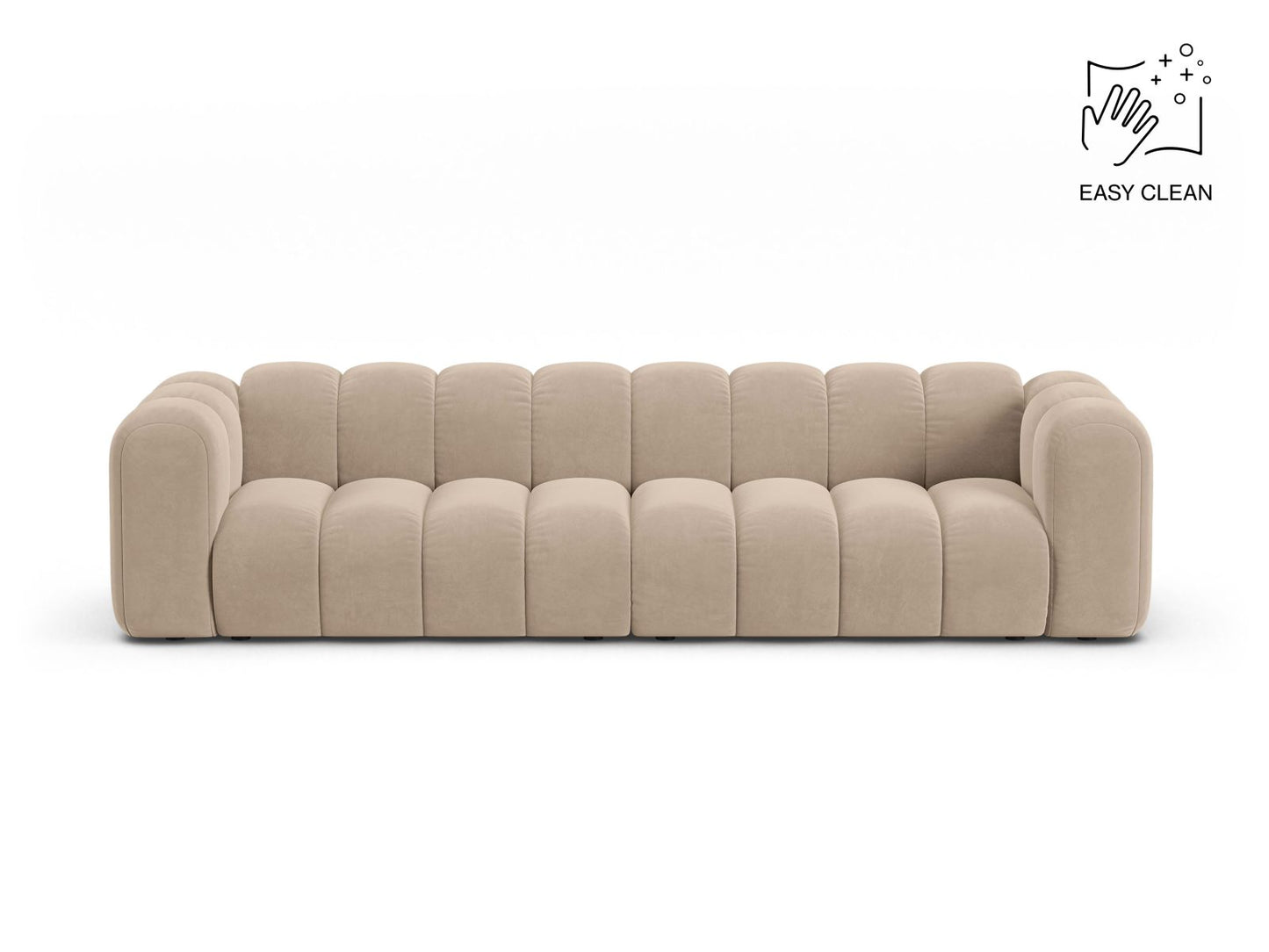 Lupine — Sofa Beige (Venus 2928) Black Plastic