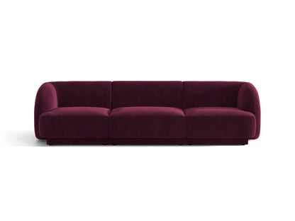 Miley — Sofa Burgundy (Venus 2932) Black Plastic