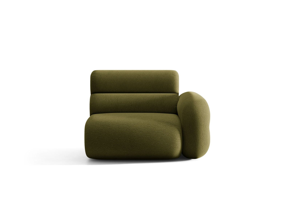 Neo — Modular Sofa (110x100x83 cm) Dark Olive Green (Baloo 2090) Right