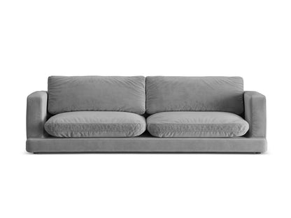 Ibiza — Sofa Light Grey (Riviera 91) Black Plastic