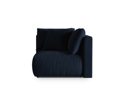 Chris — Modular Sofa Royal Blue (Casino Deep Blue) Black Plastic