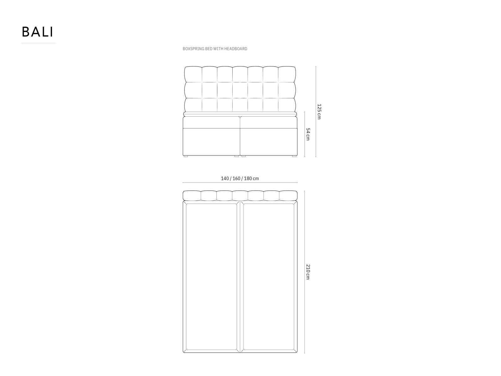 Bali — Bed (210x160x125 cm)