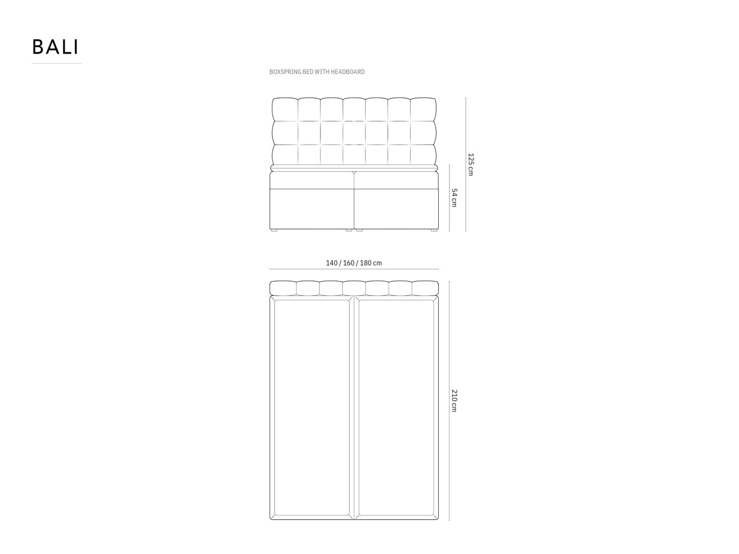 Bali — Bed (210x140x125 cm)